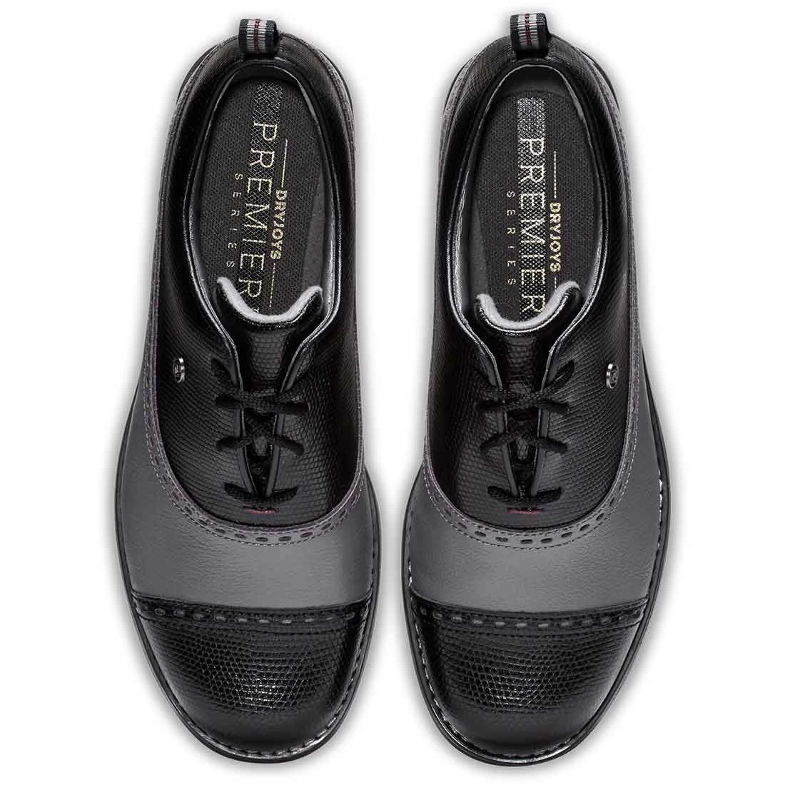 FootJoy Women's Premiere Series Golf Shoes Cap Toe Charcoal/Black 6 FootJoy Women's Premiere Series Golf Shoes Cap Toe Charcoal/Black - Image 6