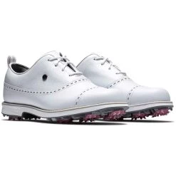 FootJoy Women's Premiere Series Cap Toe Golf Shoes White -FootJoy footjoy womens premiere series golf shoes white cap toe pair itempicture