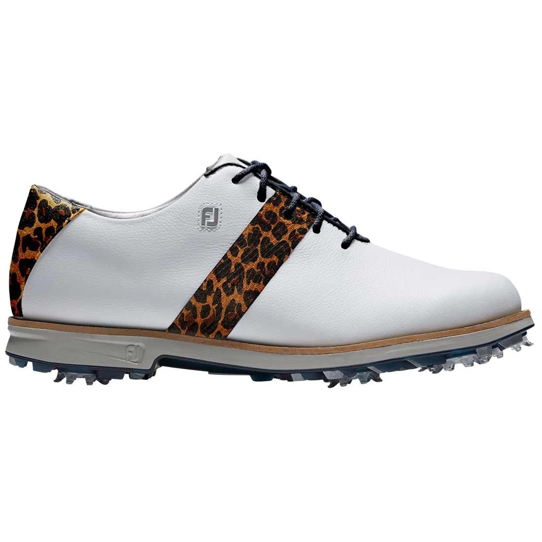 FootJoy Women's Premiere Series Golf Shoes White/Leopard 1 FootJoy Women's Premiere Series Golf Shoes White/Leopard