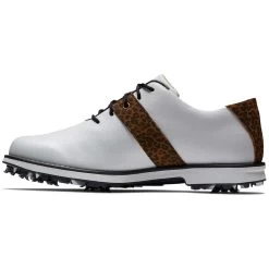 FootJoy Women's Premiere Series Golf Shoes White/Leopard 11 FootJoy Women's Premiere Series Golf Shoes White/Leopard -FootJoy footjoy womens premiere series golf shoes white leopard 99041 side itempicture