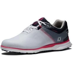 FootJoy Women's Pro SL Sport Golf Shoes White/Navy/Pink -FootJoy footjoy womens pro sl sport golf shoes white navy pink 98147 toe itempicture