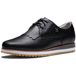 FootJoy Women's Sport Retro Golf Shoes Black/Black 8 FootJoy Women's Sport Retro Golf Shoes Black/Black -FootJoy footjoy womens sport retro golf shoes black toe itempicture