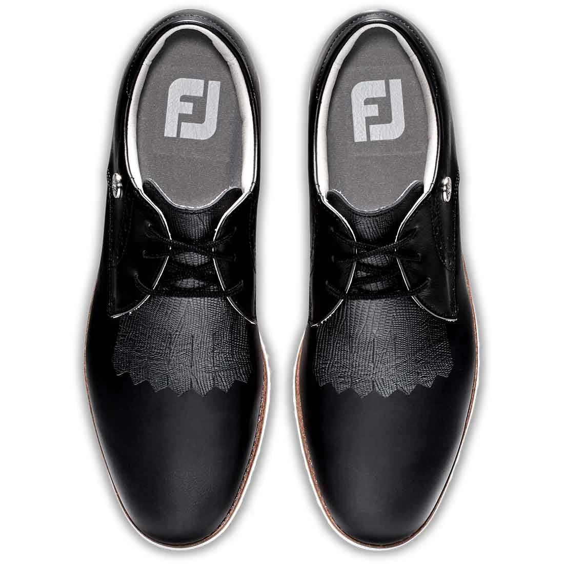 FootJoy Women's Sport Retro Golf Shoes Black/Black 6 FootJoy Women's Sport Retro Golf Shoes Black/Black - Image 6