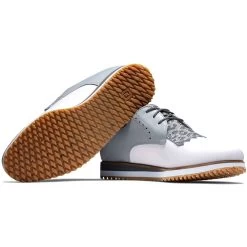 FootJoy Women's Sport Retro Golf Shoes White/Light Grey 10 FootJoy Women's Sport Retro Golf Shoes White/Light Grey -FootJoy footjoy womens sport retro golf shoes white light grey beauty itempicture