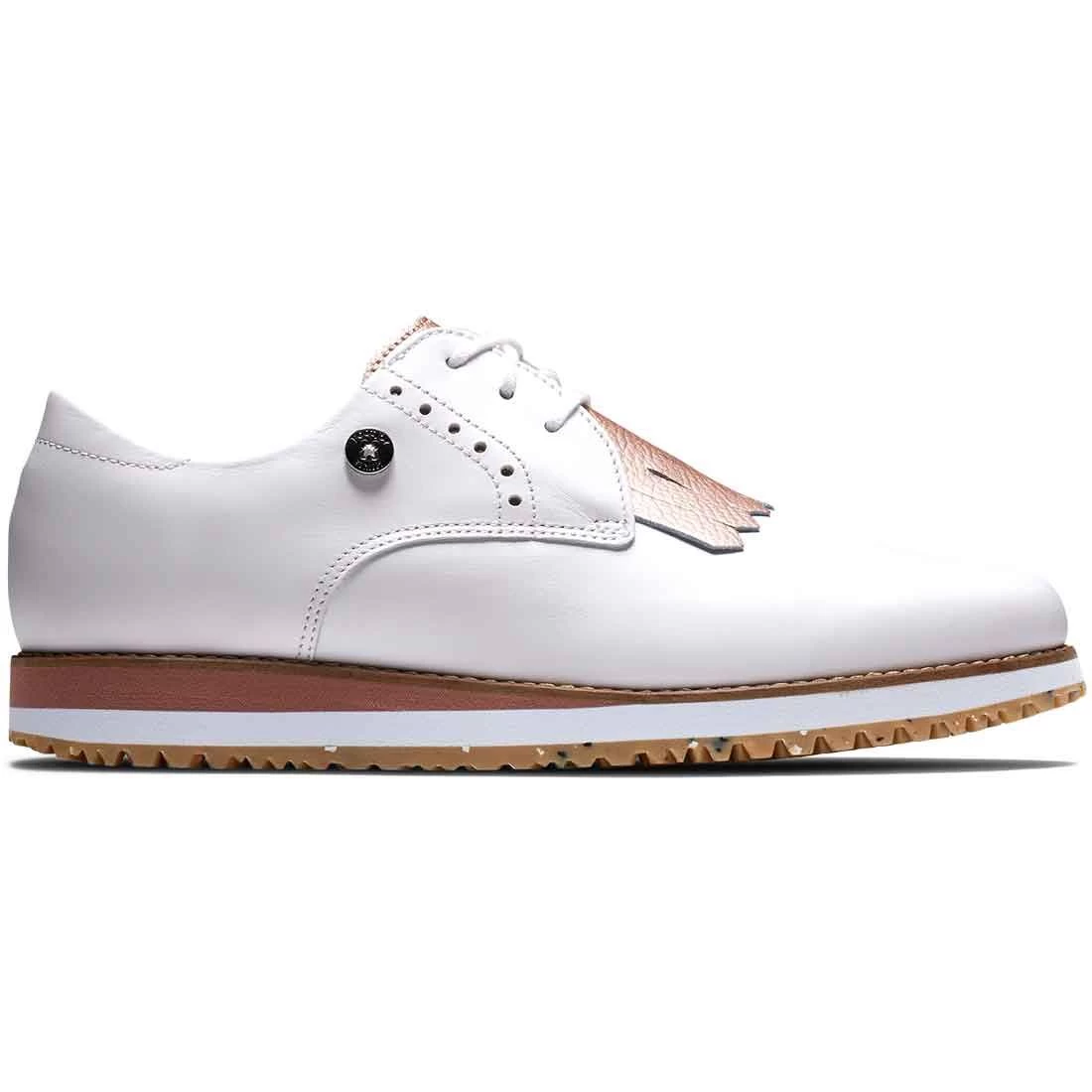 FootJoy Women's Sport Retro Golf Shoes White/Pink 1 FootJoy Women's Sport Retro Golf Shoes White/Pink