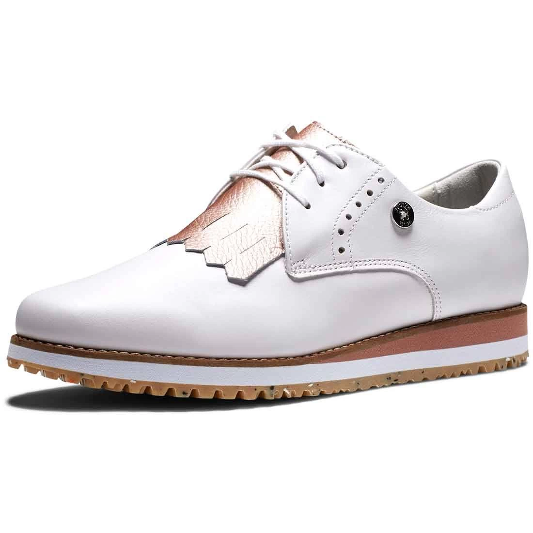 FootJoy Women's Sport Retro Golf Shoes White/Pink 3 FootJoy Women's Sport Retro Golf Shoes White/Pink - Image 3
