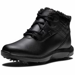 FootJoy Women's Stormwalker Golf Boots Black -FootJoy footjoy womens stormwalker golf boots 98831 black front itempicture