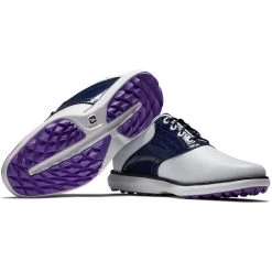FootJoy Women's Traditions SL Golf Shoes White/Navy -FootJoy footjoy womens traditions sl golf shoes white navy 97899 combo itempicture