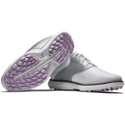FootJoy Women's Traditions SL Golf Shoes White/Silver -FootJoy footjoy womens traditions sl golf shoes white silver 97897 combo itempicture