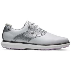 FootJoy Women's Traditions SL Golf Shoes White/Silver