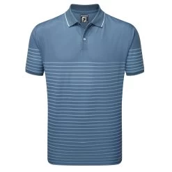 Footjoy Mens Breton Stripe Pique Polo Shirt