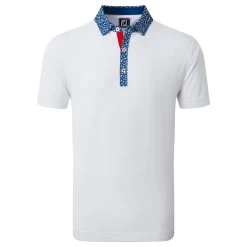 FootJoy Tossed Tulip Trim Pique Mens Golf Polo Shirt