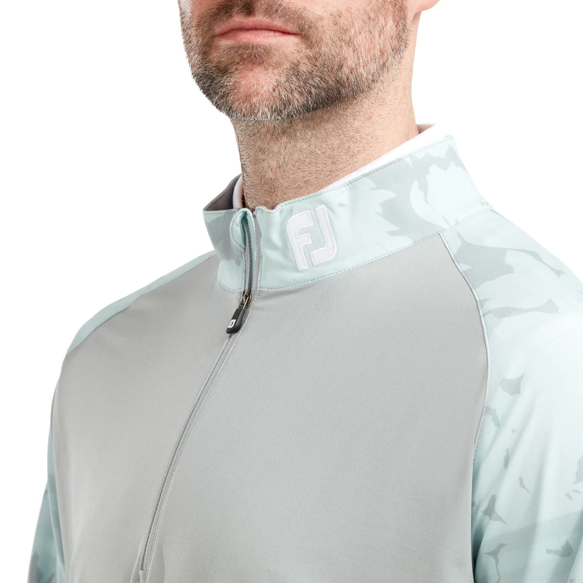 FootJoy Camo Floral Half Zip Mens Golf Mid Layer 5 FootJoy Camo Floral Half Zip Mens Golf Mid Layer - Image 5