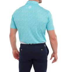 FootJoy Tossed Tulips Lisle Mens Golf Polo Shirt -FootJoy mcd1xoy54jp