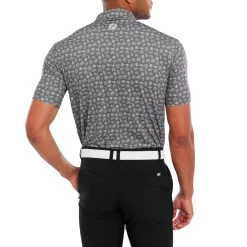FootJoy Travel Print Lisle Mens Golf Polo Shirt -FootJoy mikjtzsp52u