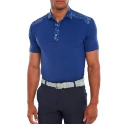 FootJoy Cloud Camo Trim Lisle Mens Golf Polo Shirt -FootJoy sxtlejqcusg
