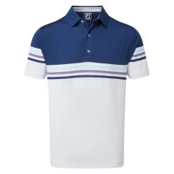 FootJoy Stretch Pique Colour Block Mens Golf Polo Shirt