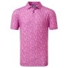 FootJoy Glass Print Lisle Mens Golf Polo Shirt