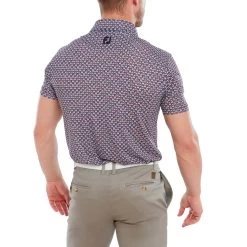 FootJoy Half Moon Geo Lisle Mens Golf Polo Shirt -FootJoy v5yil32polg
