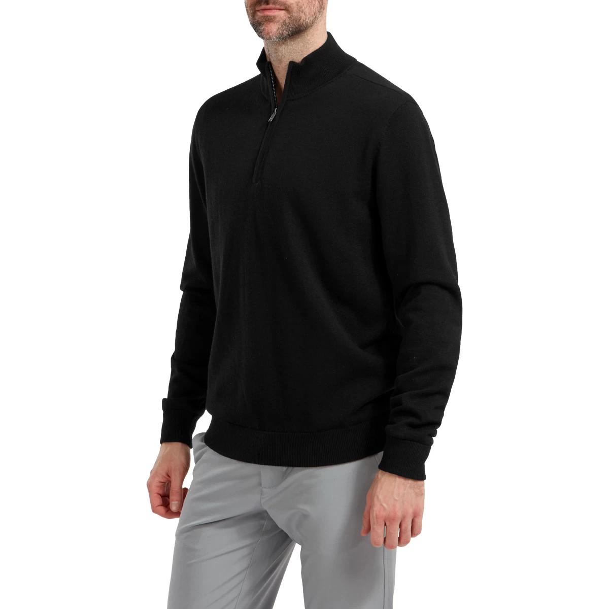 FootJoy Mens Wool Blend 1/2 Zip Lined Golf Sweater Pullover 3 FootJoy Mens Wool Blend 1/2 Zip Lined Golf Sweater Pullover - Image 3