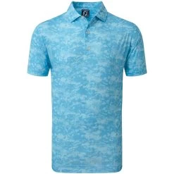 FootJoy Cloud Camo Lisle Mens Golf Polo Shirt