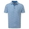 FootJoy Shadow Palm Print Pique Mens Golf Polo Shirt